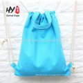 Travel men and women cotton canvas drawstring backpack bag